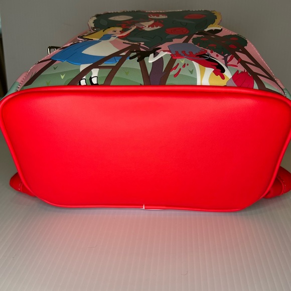 Loungefly Disney Alice in Wonderland Red Roses Backpack and Wristlet Bundle - Picture 6 of 12